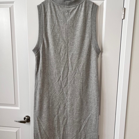 COLLUSION Drop armhole midi tank sweat dress in grey - Picture 3 of 3